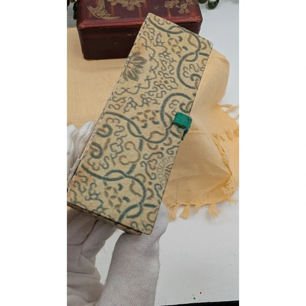Vintage Decorative Trinket Boxes Qty 2, Floral Lacquer & Asian Box with Closures